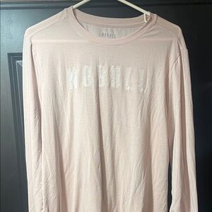 NOBULL Men's Light Pink Long Sleeve Tee